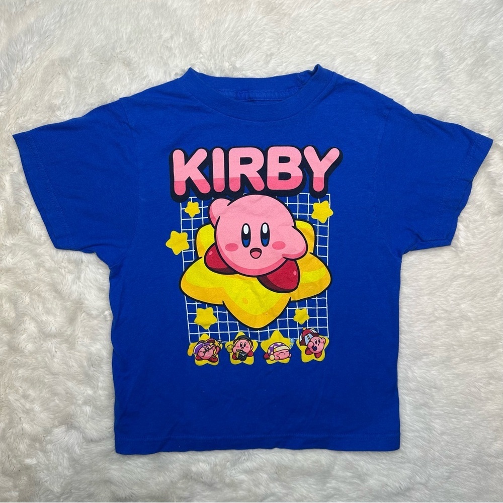 Nintendo Kirby T-Shirt Blue Size Small